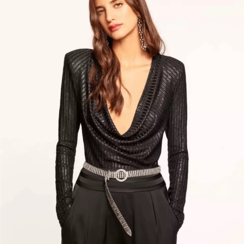 Ramy Brook Metallic Blouse size Medium